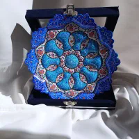 بشقاب مینا کاری