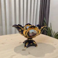 ظروف عتیقه قدیمی سورمه‌ ای سرمه‌ ای