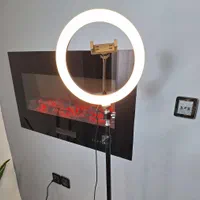 رینگلایت به همراه پایه دونیم متری|دوربین عکاسی و فیلمبرداری|شیراز, جانبازان|دیوار