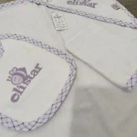 ست حوله و لیف و پیشبند