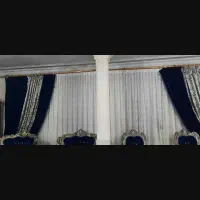 پرده به همراه دو عدد والن بسیار زیبا