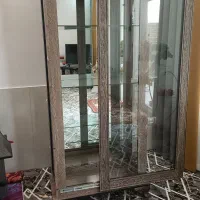 ویترین تازه نو چوبی در ریلی|بوفه، ویترین، کنسول|ابریشم, |دیوار