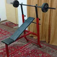 میز پرس سینه با وزنه و دمبل