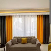 پرده آماده کتان گارنت در۴۰ رنگ