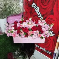 باکس دسته گل رز تولد دیت خواستگاری نامزدی نوزاد
