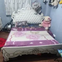 تخت خواب دونفره همراه باتشک
