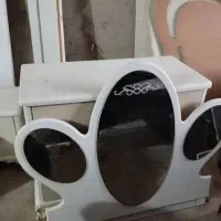 تخت دو نفره   همراه تشک دراور پا تختی با اینه|تخت و سرویس خواب|صومعه‌سرا, |دیوار