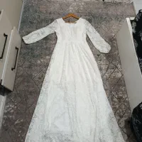 پیراهن سفید مجلسی نو