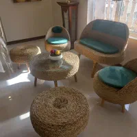 ست پاف حصیری ۶ نفره