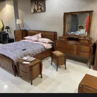 سرویس خواب دونفره چوبی|تخت و سرویس خواب|تهران, شهرک شریفی|دیوار