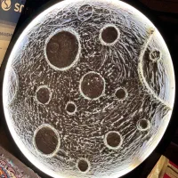 تابلو ماه نو‌ سایز بزرگ یک متر