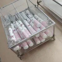 جای تیبگ ، جای دستمال سیلور|صنایع دستی و سایر لوازم تزئینی|تهران, قاسم‌آباد|دیوار