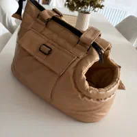 کیف حمل سگ و‌گربه دوشی چرم