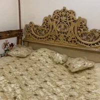روتختی دونفره خرییر ساتن زری دوزی نو زیر قیمت فوری