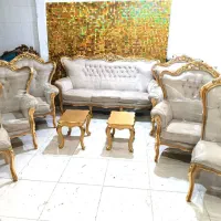 مبل استیل ۹نفره طرح یاس باعسلی ست