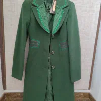 مانتو مجلسی سبز یشمی لوکس