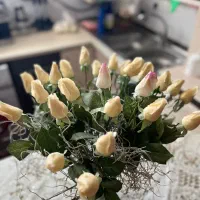 گل رز سفید مصنوعی