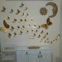 پروانه های تزئینی قابل شستشو سه بعدی