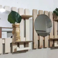 اینه سرویس بهداشتی چوبی