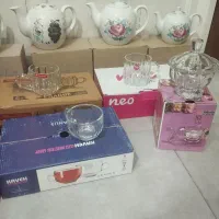قوری چینی استکان