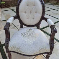 مبلمان استیل چوب گردو ۷ نفره