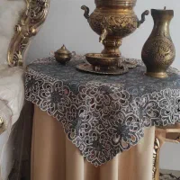 سرویس سماور ذغالی جنس برنج قلم کاری شده با دست|صنایع دستی و سایر لوازم تزئینی|بجنورد, |دیوار