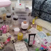 لوازم کامل کاشت ناخن تمیز و کمکارکرد|آرایشی، بهداشتی، درمانی|رباطکریم, رباطکریم|دیوار