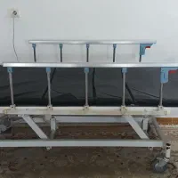 تخت بیمار برقی سه شکن  همراه با تشک مواج سلولی
