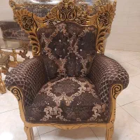 مبل سلطنتی ۷نفره مدل عربی با میز عسلی نونونو