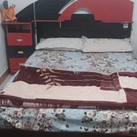 تخت خواب دو نفره همراه با تشک|تخت و سرویس خواب|محمدیه-قزوین, |دیوار