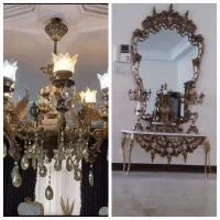 خرید فروش اینه شمعدان و لوستر لوازم برنزی
