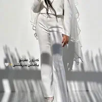کت شلوار سفید زنانه|لباس|بندرعباس, |دیوار