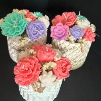 باکس گل شمع های  جاودانه