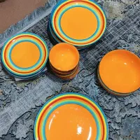 ظروف غذاخوری ۶ نفره سفالی