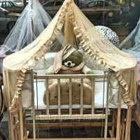 گهواره سنتی سیسمونی بانوج تخت کنار مادر ننومدل تنا