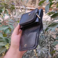 کیف پول جیبی چرم طبیعی گاوی تمام دستدوز|کیف، کفش، کمربند|نجف‌آباد, ویلاشهر|دیوار