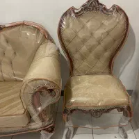 مبل ۹نفره با روکش ژله ای،با یک عدد جلو مبلی ست مبل|مبلمان خانگی و میز عسلی|ایلام, |دیوار