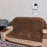 مبل ۷ نفره قهوه ای رنگ