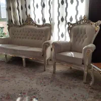 مبل نه نفره کاملا سالم و تمیز|مبلمان خانگی و میز عسلی|لنجان, |دیوار