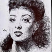 نقاشی با خودکار|تابلو، نقاشی، عکس|کازرون, |دیوار