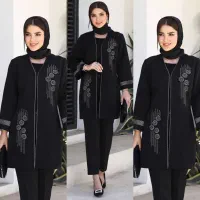 کاردر منزل منجوق دوزی ملیله دوزی مانتو لباس مجلسی
