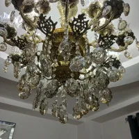 لوستر برنجی|لوستر و چراغ آویز|گلستان (تهران), |دیوار