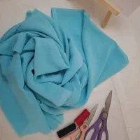 پارچه ژورژت آبی زیبا برای دوخت تابستونی|لوازم خیاطی و بافتنی|تهران, سید خندان (جلفا)|دیوار