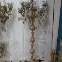 لوسترزمینی کنارسالنی برنزاصل|لوستر و چراغ آویز|کبودرآهنگ, |دیوار