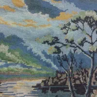 تابلو کوبلن ومنجق دوزی۷۰۰هزار ت بدون قاب وشیشه|کلکسیون اشیاء عتیقه|مشهد, رسالت|دیوار