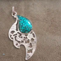 پلاک گردنبند فیروزه کوبی|بدلیجات|اصفهان, جلفا|دیوار