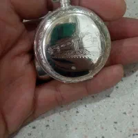 ساعت جیبی کوکی رو کش نقره نو و آکبند