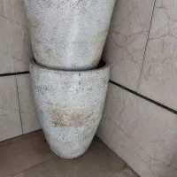 گلدان سفالی قطر ۳۰ ارتفاع ۴۳، دو عدد