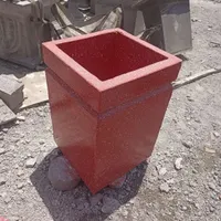 گلدان بتنی مربع بلند سطل زباله|مصالح و تجهیزات ساختمان|تهران, شهر‌زیبا|دیوار