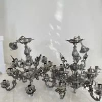 لوستر دوازده شاخه برنجی